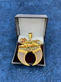 1 GRAM GOLD PLATING LION DUAL NAIL RAJWADI PENDANT FOR MEN DESIGN A-90
