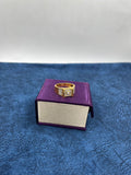 1 GRAM GOLD PLATING DIAMOND RING FOR MEN DESIGN A-382