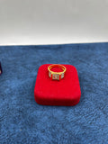 1 GRAM GOLD PLATING DIAMOND RING FOR MEN DESIGN A-382