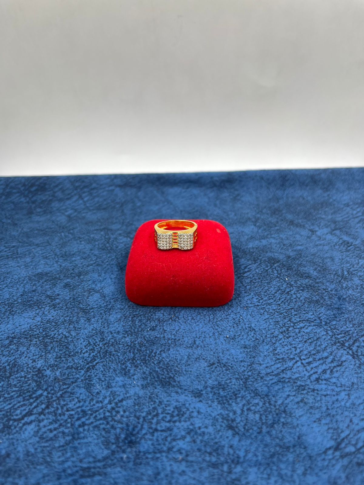 1 GRAM GOLD PLATING DIAMOND RING FOR MEN DESIGN A-389