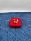 1 GRAM GOLD PLATING DIAMOND RING FOR MEN DESIGN A-391