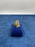 1 GRAM GOLD PLATING GOGA MAHARAJ RING FOR MEN DESIGN A-396