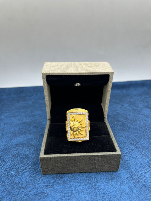1 GRAM GOLD FORMING SURYA RING FOR MEN DESIGN A-423