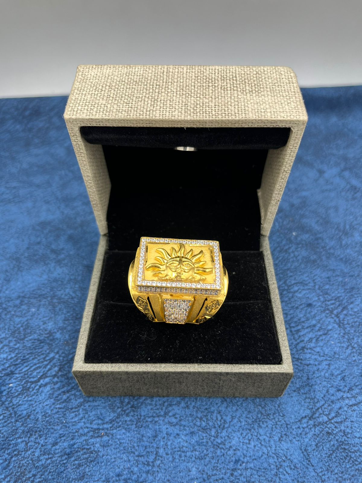 1 GRAM GOLD FORMING SURYA RING FOR MEN DESIGN A-423