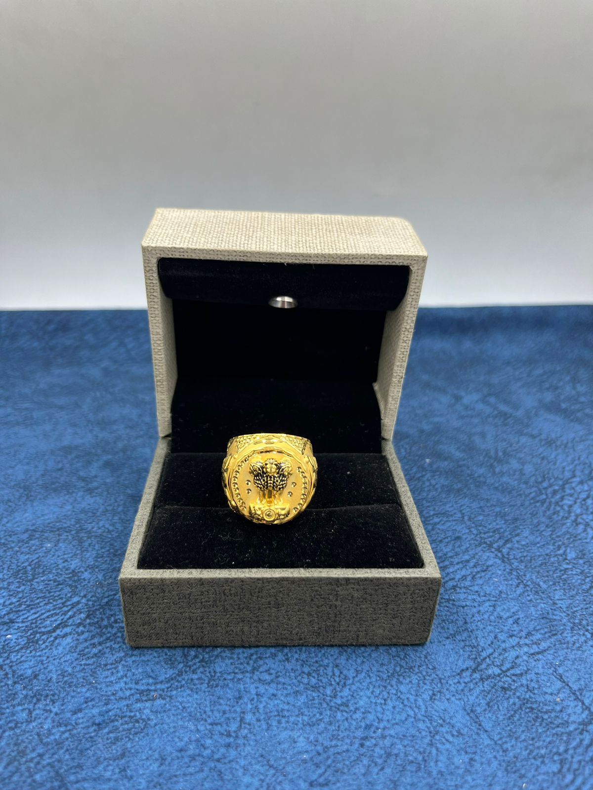 1 GRAM GOLD PLATING MUDRA RING FOR MEN DESIGN A-424