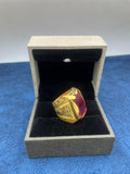 1 GRAM GOLD PLATING HEAVY LOOK DIAMOND RING FOR MEN DESIGN A-427