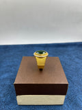 1 GRAM GOLD FORMING GREEN DIAMOND WITH RING FOR MEN DESIGN A-439