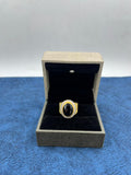 1 GRAM GOLD FORMING BLACK DIAMOND RING FOR MEN DESIGN A-440