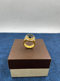 1 GRAM GOLD FORMING BLACK DIAMOND RING FOR MEN DESIGN A-440