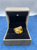 1 GRAM GOLD FORMING YELLOW DIAMOND RING FOR MEN DESIGN A-449