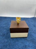 1 GRAM GOLD FORMING YELLOW DIAMOND RING FOR MEN DESIGN A-449