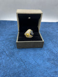 1 GRAM GOLD PLATING BLACK DIAMOND RING FOR MEN DESIGN A-450