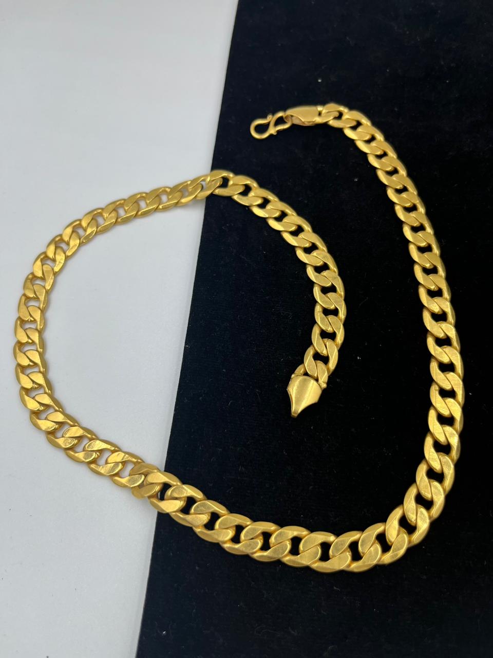 1 GRAM GOLD FORMING S STYLE CHAIN FOR MEN DESIGN A-252