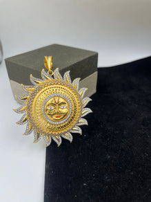 Lord surya store gold pendant