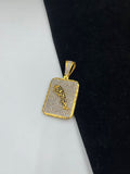 1 GRAM GOLD FORMING DIAMOND PENDANT WITH JAGUAR DESIGN A-173