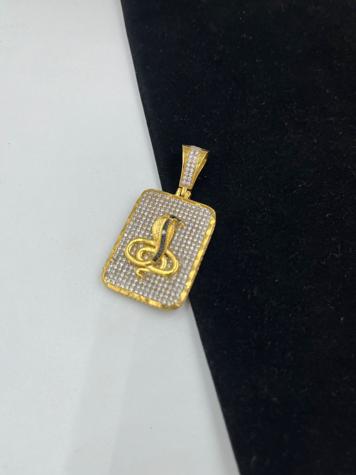 1 GRAM GOLD FORMING DIAMOND PENDANT WITH GOGA DESIGNA A-176