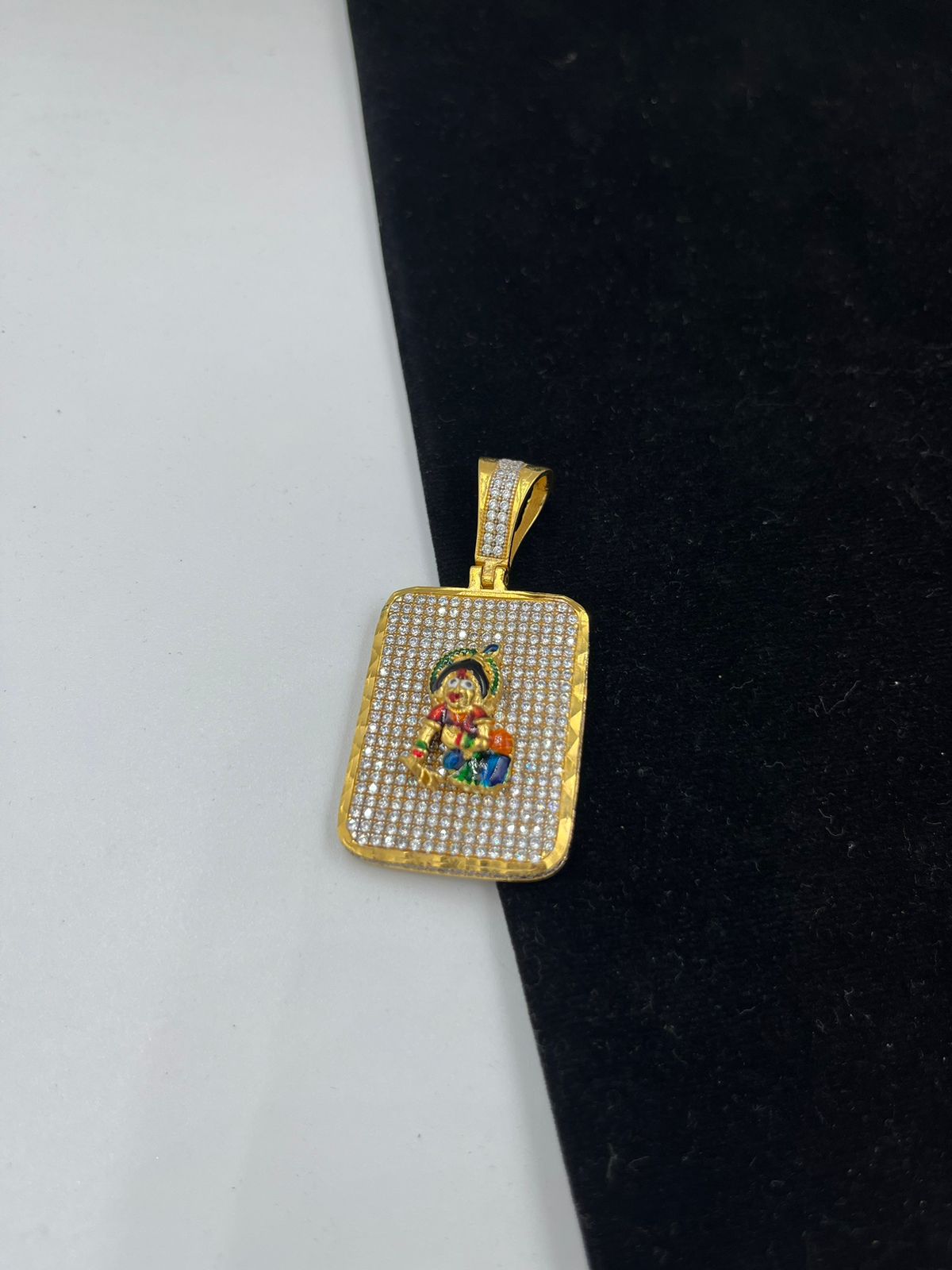1 GRAM GOLD FORMING DIAMOND PENDANT WITH KANUDA DESIGN A-178