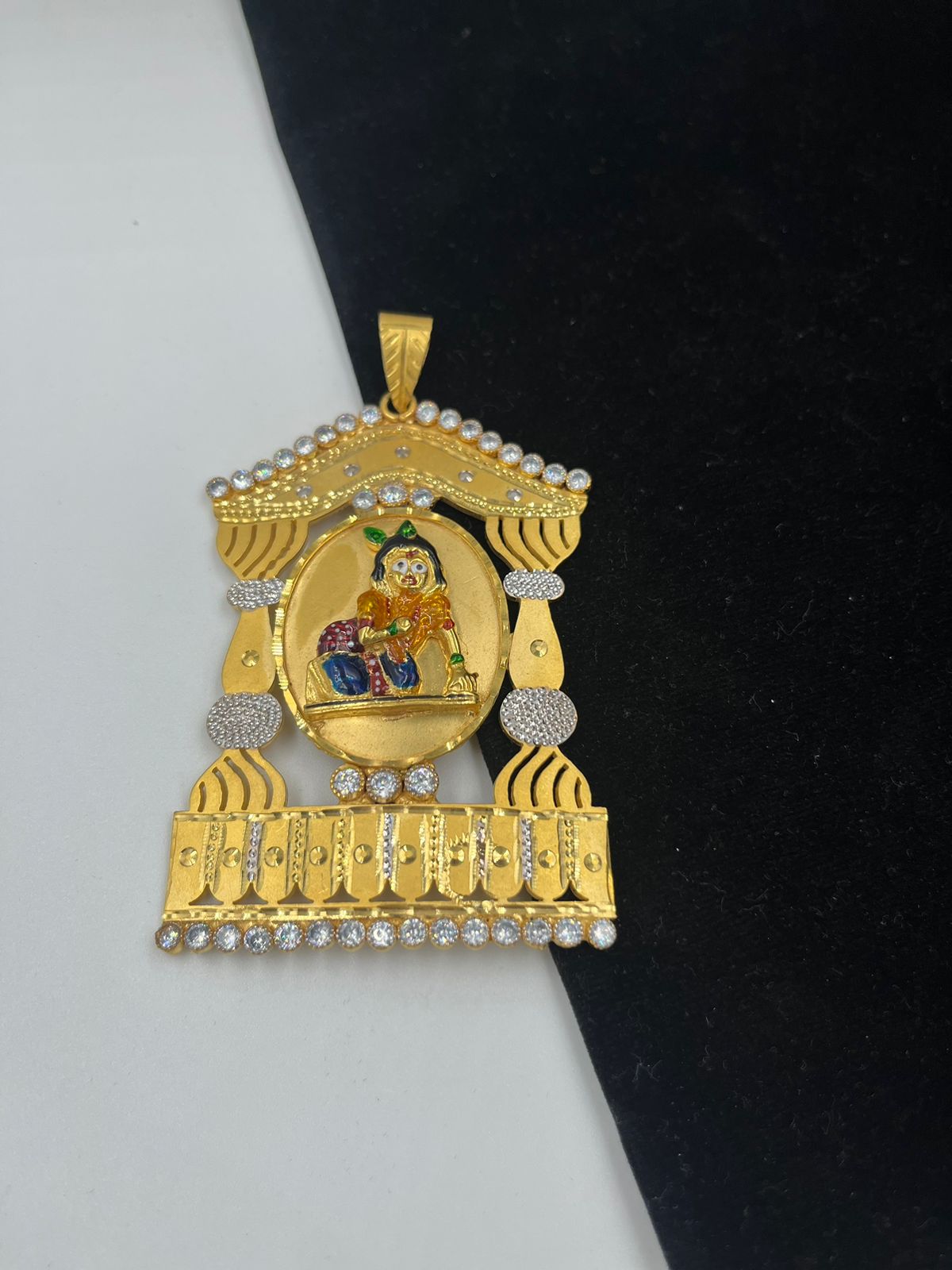 1 GRAM GOLD FORMING KRISHNA PENDANT FOR MEN DESIGN A-185
