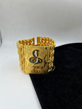 ૧ ગ્રામ ગોલ્ડ ફોર્મિંગ ૪ લાઇન પોકલ ગોગા બ્રેસલેટ ફોર મેન ડિઝાઇન A-92