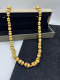 1 GRAM GOLD FORMING UNIQUE BROWN RUDRAKSHA MALA FOR MEN DESIGN A-28