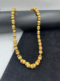 1 GRAM GOLD FORMING UNIQUE BROWN RUDRAKSHA MALA FOR MEN DESIGN A-28