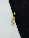 1 GRAM GOLD FORMING KRISHNA FLUTE PENDANT FOR MEN DESIGN A-187