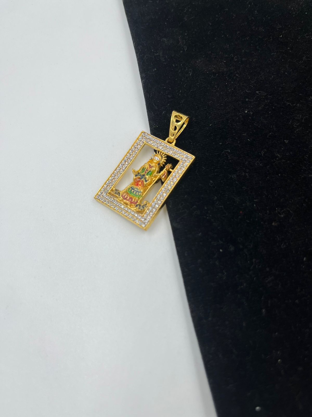 1 GRAM GOLD FORMING KHODIYAR MAA PENDANT FOR MEN DESIGN A-188