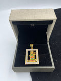 1 GRAM GOLD FORMING KHODIYAR MAA PENDANT FOR MEN DESIGN A-188