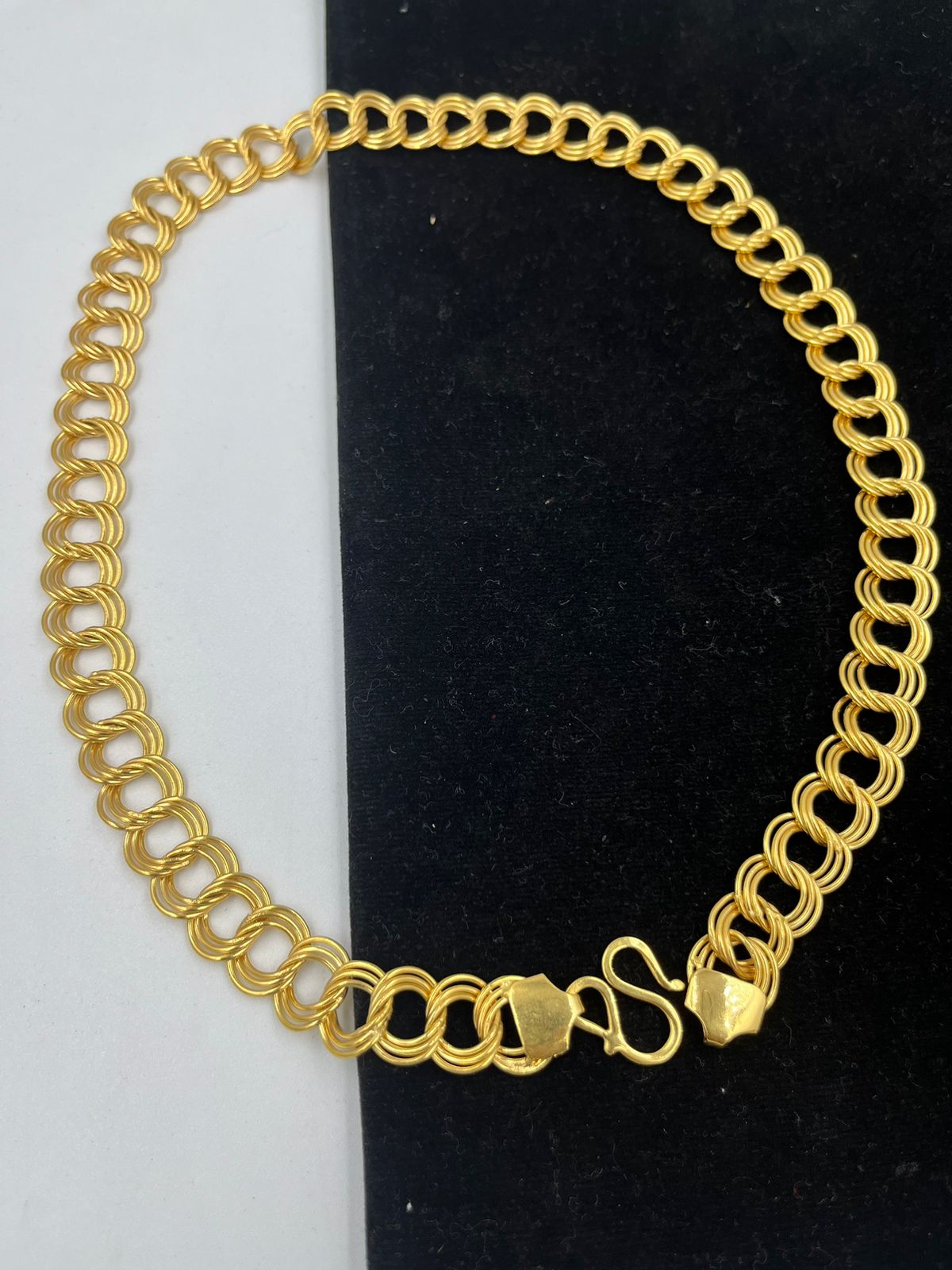 पुरुषों के लिए 1 ग्राम गोल्ड फॉर्मिंग कड़ी चेन डिज़ाइन A-255
