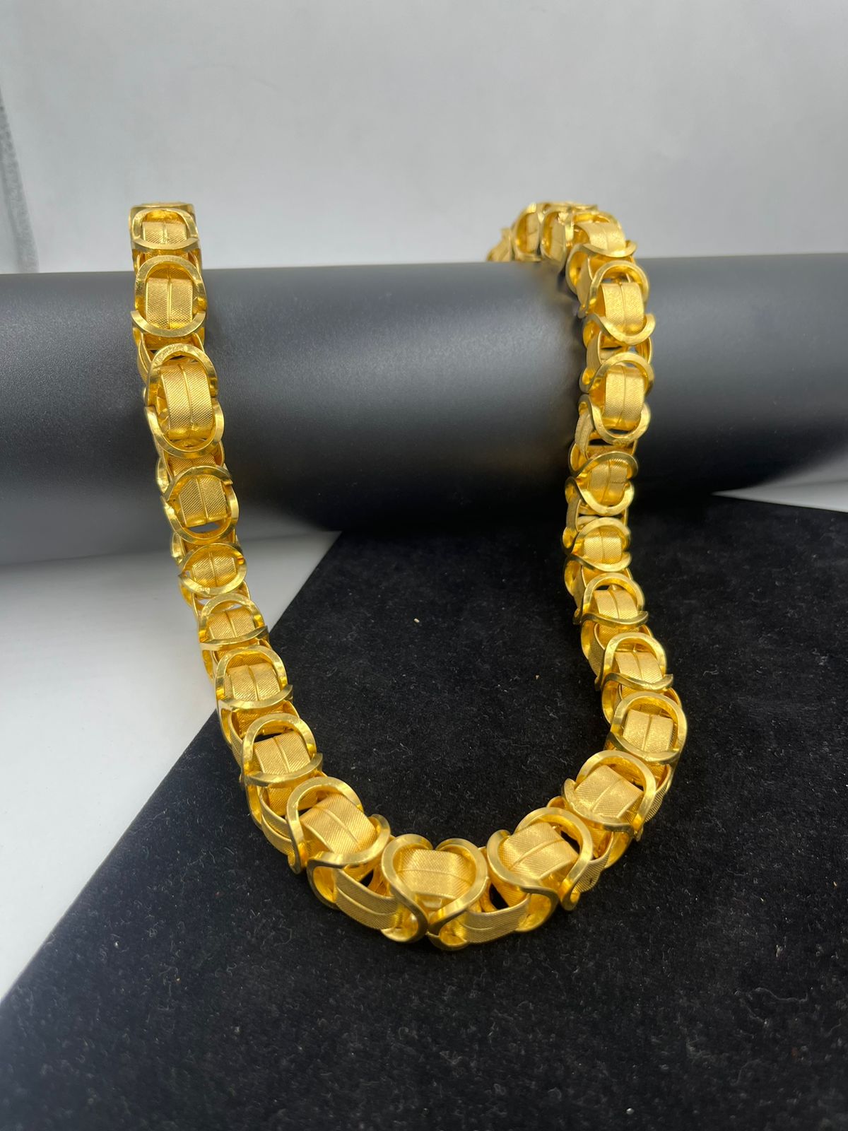 पुरुषों के लिए 1 ग्राम गोल्ड फॉर्मिंग फैंसी गोप चेन डिज़ाइन A-257