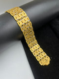 1 GRAM GOLD FORMING 4 LINE NAWABI BRACELET FOR MEN DESIGN A-127