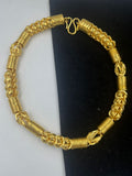 1 GRAM GOLD FORMING SPRING BHUNGLI HEAVY LOOK CHAIN FOR MEN DESIGN A-274