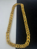 1 GRAM GOLD FORMING HEAVY LOOK BHUNGLI CHAIN FOR MEN DESIGN A-277