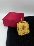 1 GRAM GOLD FORMING RAJWADI AMBE MAA PENDANT FOR MEN DESIGN A-203