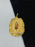 1 GRAM GOLD FORMING RAJWADI GANPATI PENDANT FOR MEN DESIGN A-206