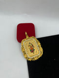 1 GRAM GOLD FORMING RAJWADI GANPATI PENDANT FOR MEN DESIGN A-206