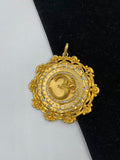 1 GRAM GOLD FORMING OM (AUM) RAJWADI PENDANT FOR MEN DESIGN A-208