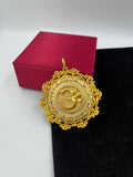 1 GRAM GOLD FORMING OM (AUM) RAJWADI PENDANT FOR MEN DESIGN A-208