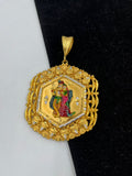 1 GRAM GOLD FORMING RADHA KRISHNA RAJWADI PENDANT FOR MEN DESIGN A-213