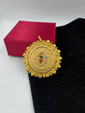 1 GRAM GOLD FORMING OM (AUM) RAJWADI PENDANT FOR MEN DESIGN A-216