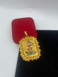 1 GRAM GOLD FORMING RAJWADI KHODIYAR MAA PENDANT FOR MEN DESIGN A-217