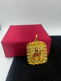 1 GRAM GOLD FORMING MOMAI MAA RAJWADI PENDANT FOR MEN DESIGN A-219