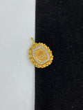 1 GRAM GOLD FORMING OM (AUM) RAJWADI PENDANT FOR MEN DESIGN A-222