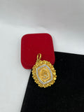 1 GRAM GOLD FORMING OM (AUM) RAJWADI PENDANT FOR MEN DESIGN A-222