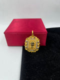1 GRAM GOLD FORMING MUDRA RAJWADI PENDANT FOR MEN DESIGN A-224