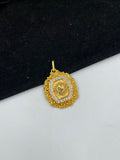 1 GRAM GOLD FORMING OM (AUM) RAJWADI PENDANT FOR MEN DESIGN A-228