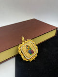 1 GRAM GOLD FORMING RADHA KRISHNA RAJWADI PENDANT FOR MEN DESIGN A-242