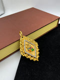 1 GRAM GOLD FORMING RADHA KRISHNA RAJWADI PENDANT FOR MEN DESIGN A-253