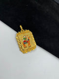 1 GRAM GOLD FORMING MOMAI MAA RAJWADI PENDANT FOR MEN DESIGN A-257