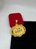 1 GRAM GOLD FORMING JAY THAKAR RAJWADI PENDANT FOR MEN DESIGN A-277